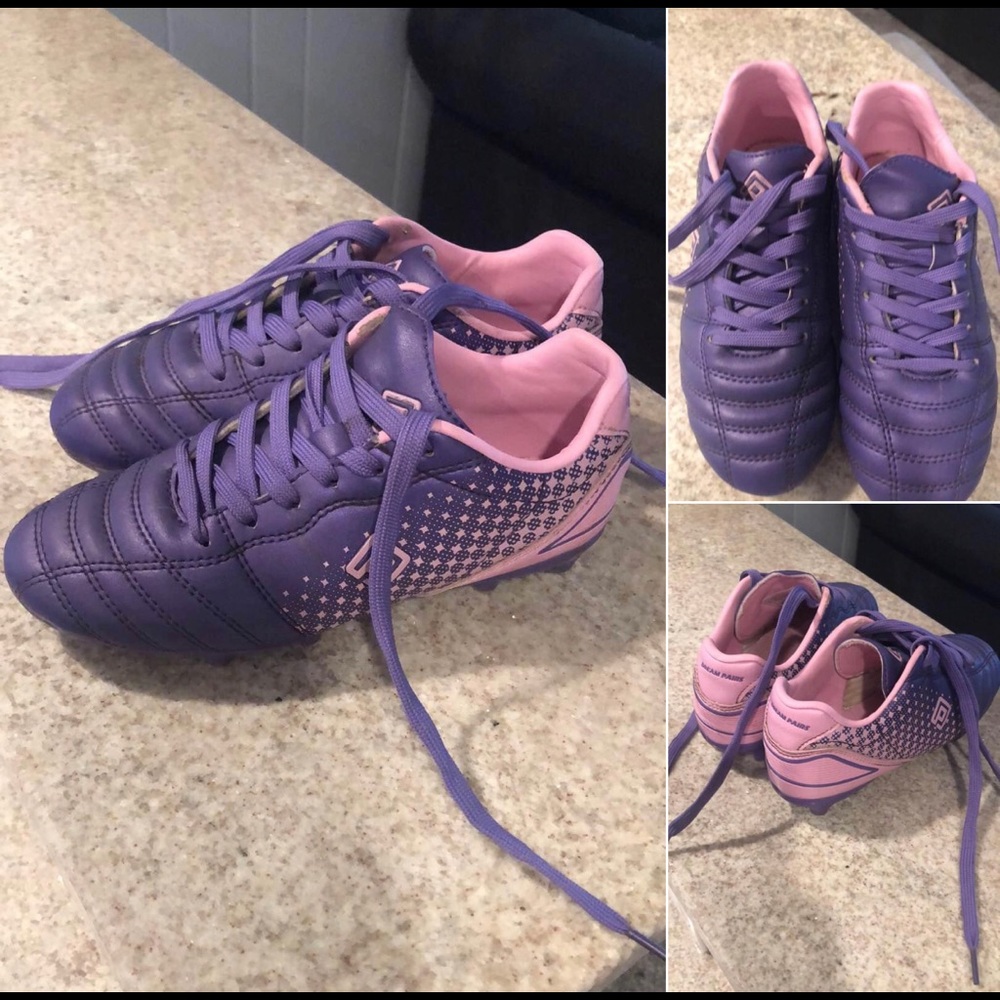 Girls Purple Cleats size 1